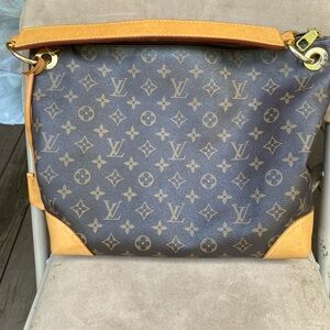 Louis Vuitton Monogram Berri Brown and Tan Shoulder Bag